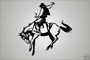 Black Cowboy On Horse Tattoo Stencil