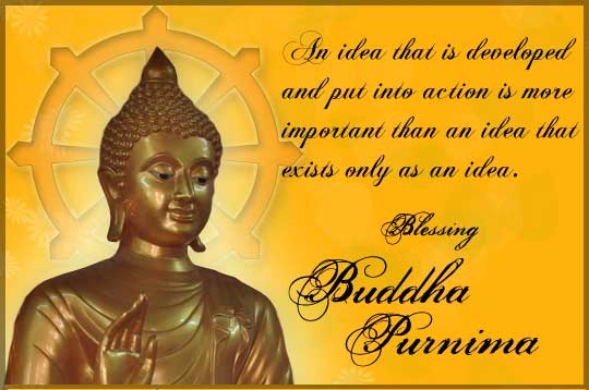 Blessing Buddha Purnima Picture