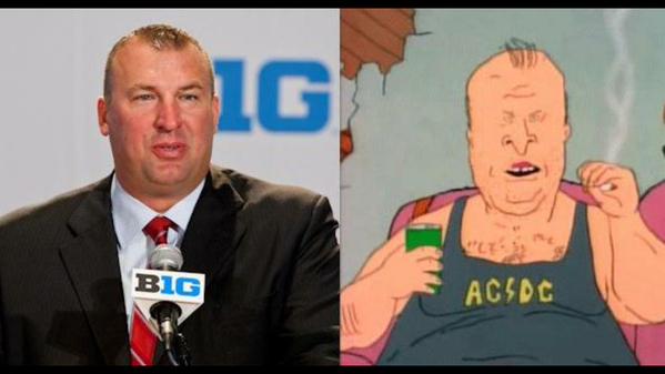 Bret Bielema Butthead Funny Image