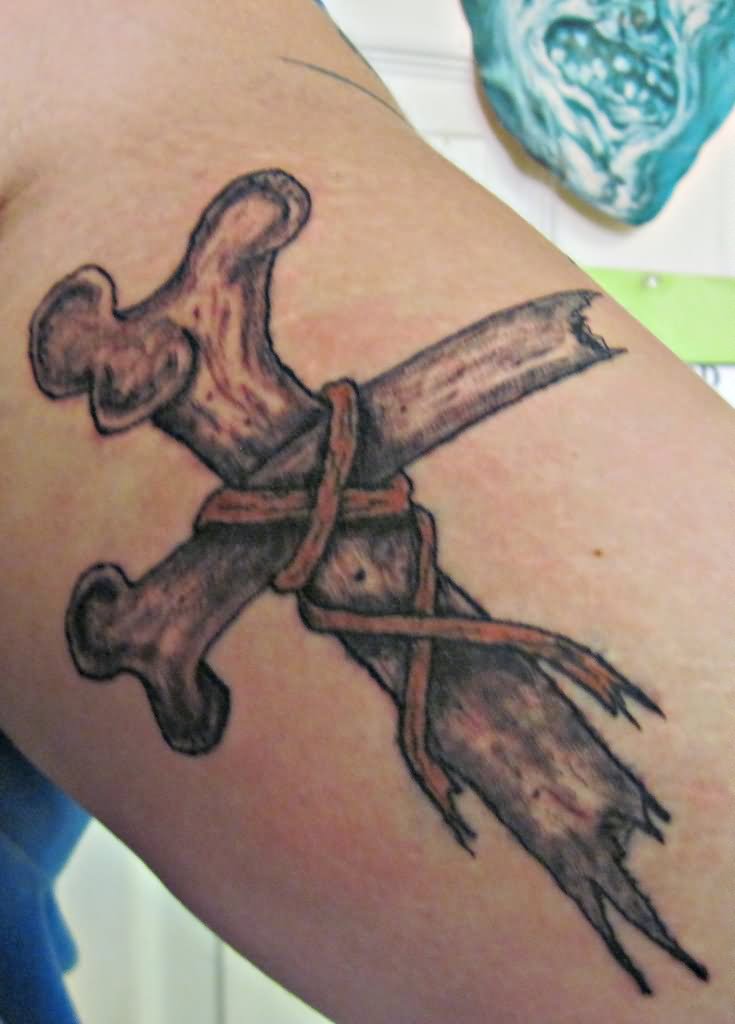 Broken Bone Tattoo Design For Sleeve