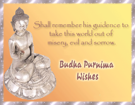 Buddha Purnima Wishes Glitter Image