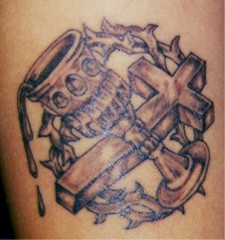 Christian Cross Tattoo Design