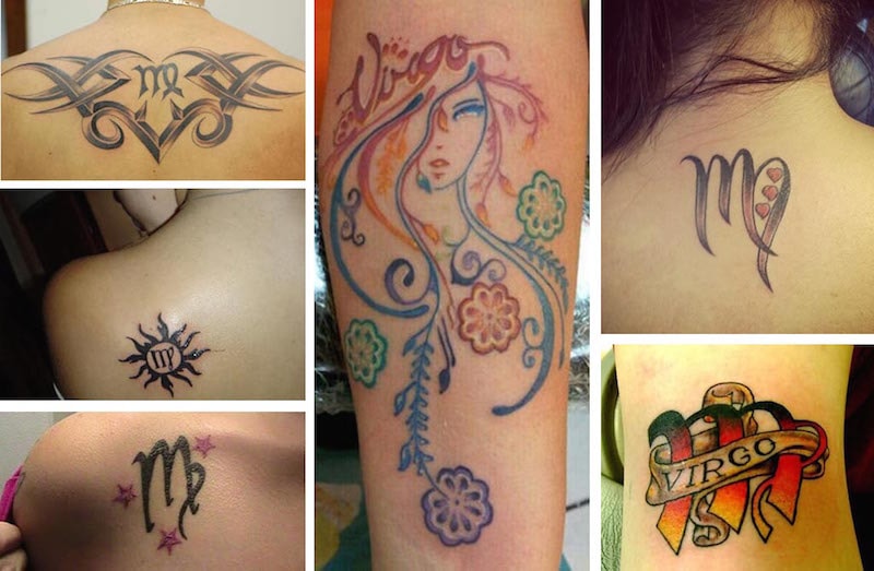 Colorful Virgo Tattoos Ideas For Girls