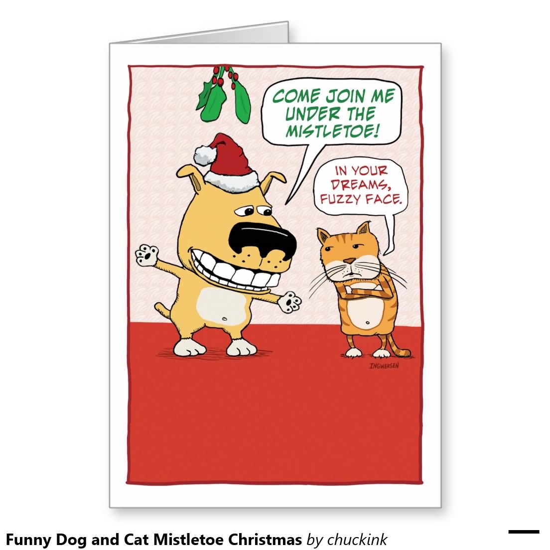 Come Join Me Under The Mistletoe Funny Picture