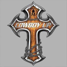 Cowboy Up - Cross Tattoo Design