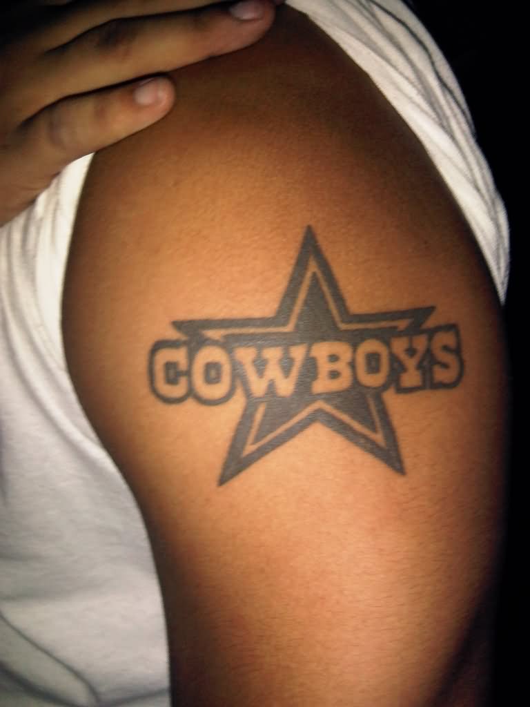 Cowboys - Cowboy Star Tattoo On Shoulder