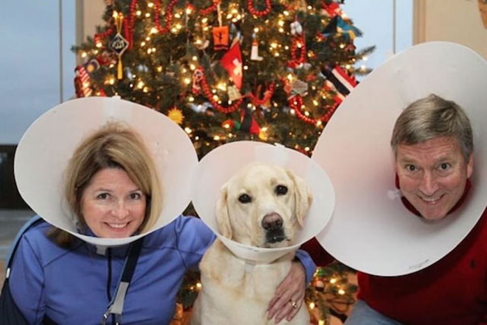 Crazy Family Celebrating Christmas Funny Picture
