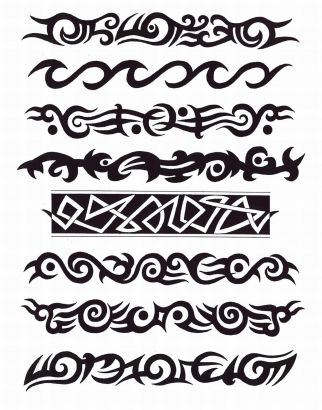 Eight Tribal Armband Tattoo Design