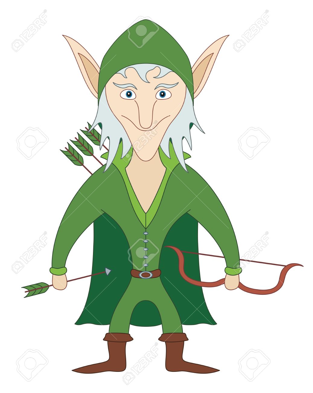Elf With Bow And Arrows Funny Picture
