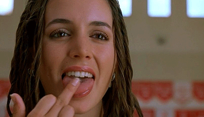 Emma Roberts Rubbing Flip Off On Tongue Funny Gif