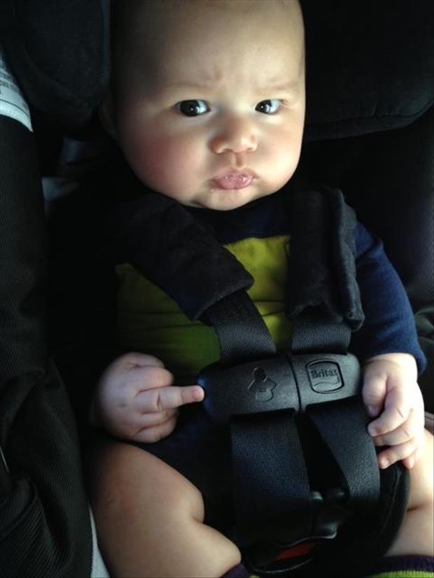 Funny Baby Flip Off Picture