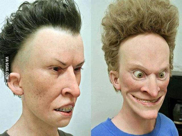 Funny Butthead Hairstyle Man Picture