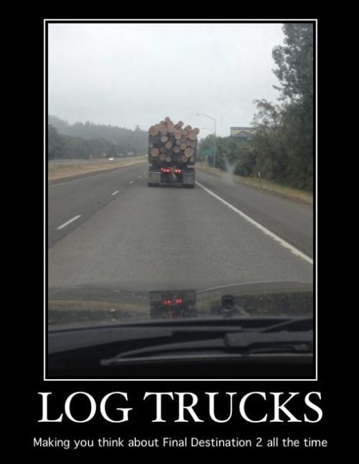 Funny Motivational Log Trucks Image