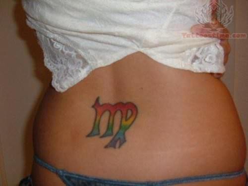 Girl Lower Back Virgo Tattoos
