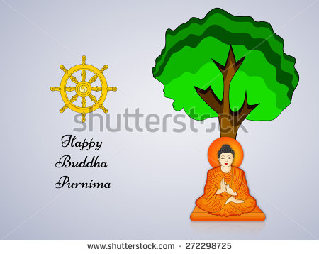 Happy Buddha Purnima Clipart Image