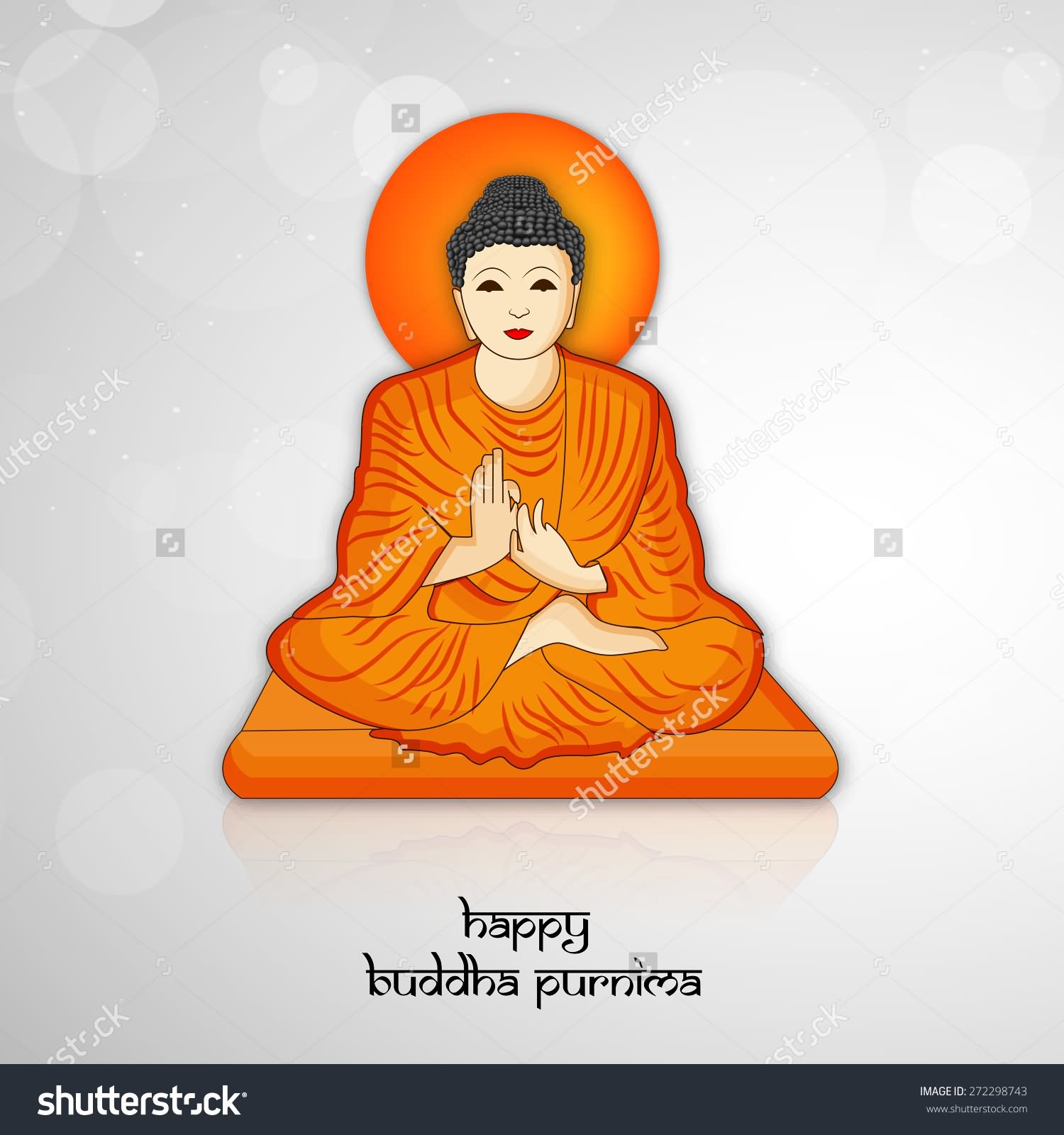 Happy Buddha Purnima Clipart