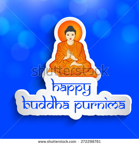 Happy Buddha Purnima Greeting Card