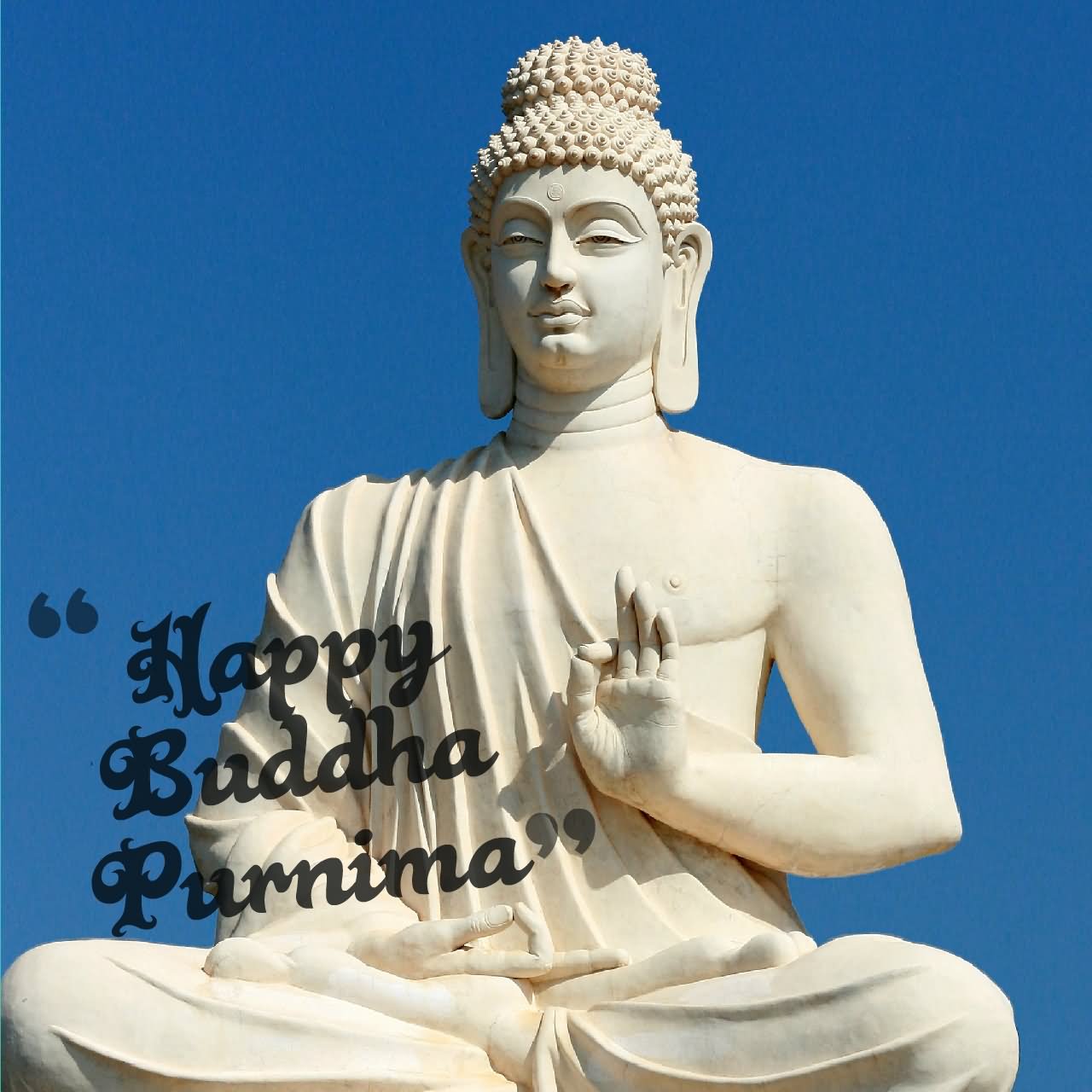 Happy Buddha Purnima Lord Buddha Statue