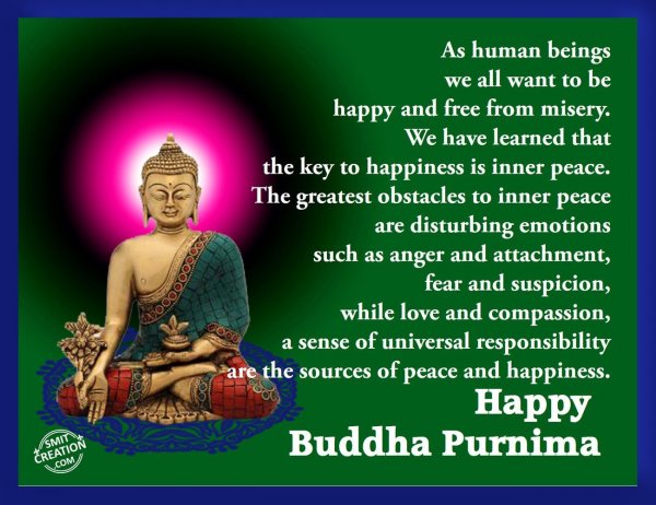 Happy Buddha Purnima Wishes Picture For Facebook
