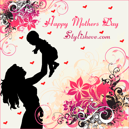 Happy Mother's Day Animated Hearts Picture