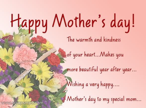 Happy Mother’s Day The Warmth And Kindness Of Your Heart