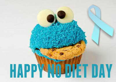 Happy No Diet Day Cupcake