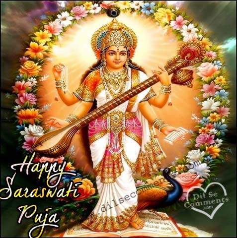 Happy Saraswati Puja Greetings