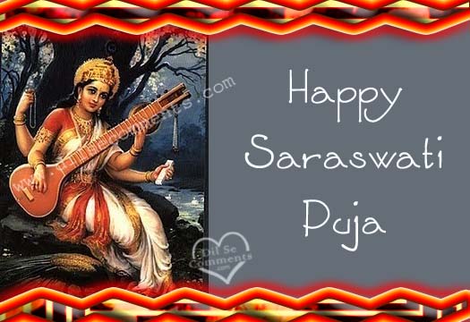 Happy Saraswati Puja Wishes Photo