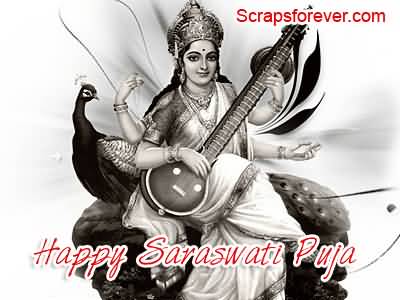 Happy Saraswati Puja Wishes Picture