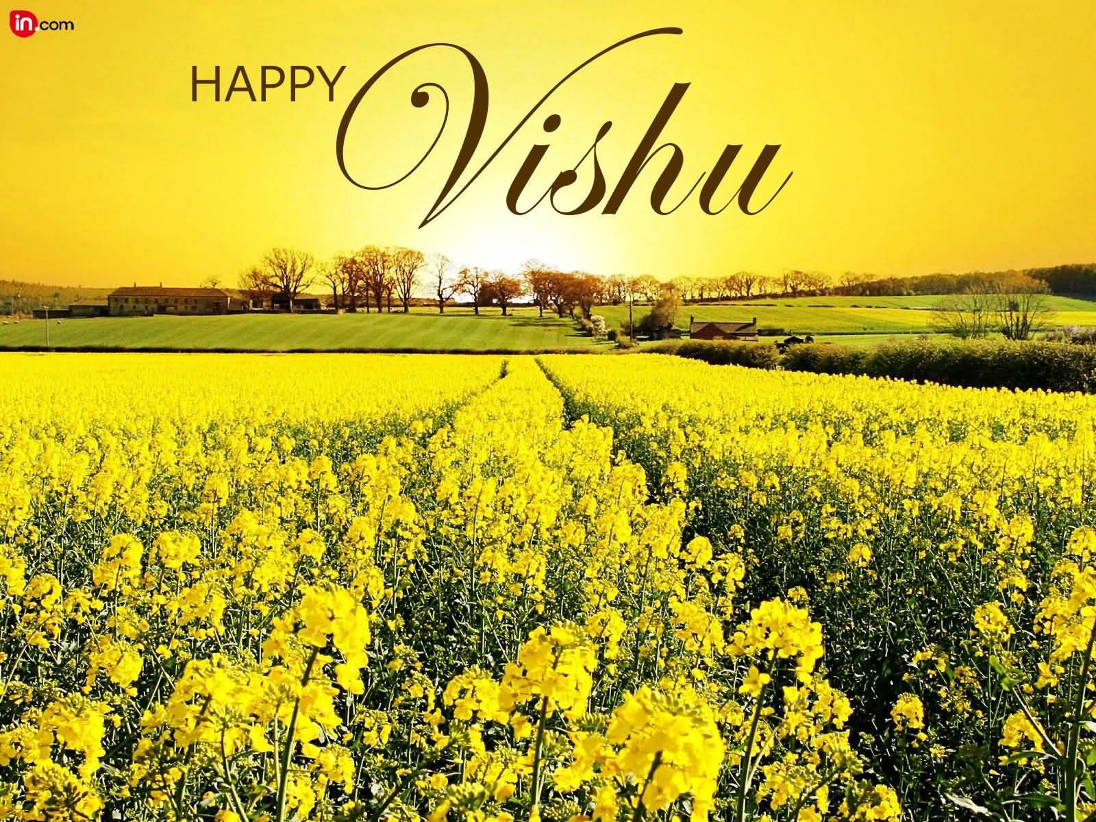 Happy Vishu Beautiful HD Wallpaper