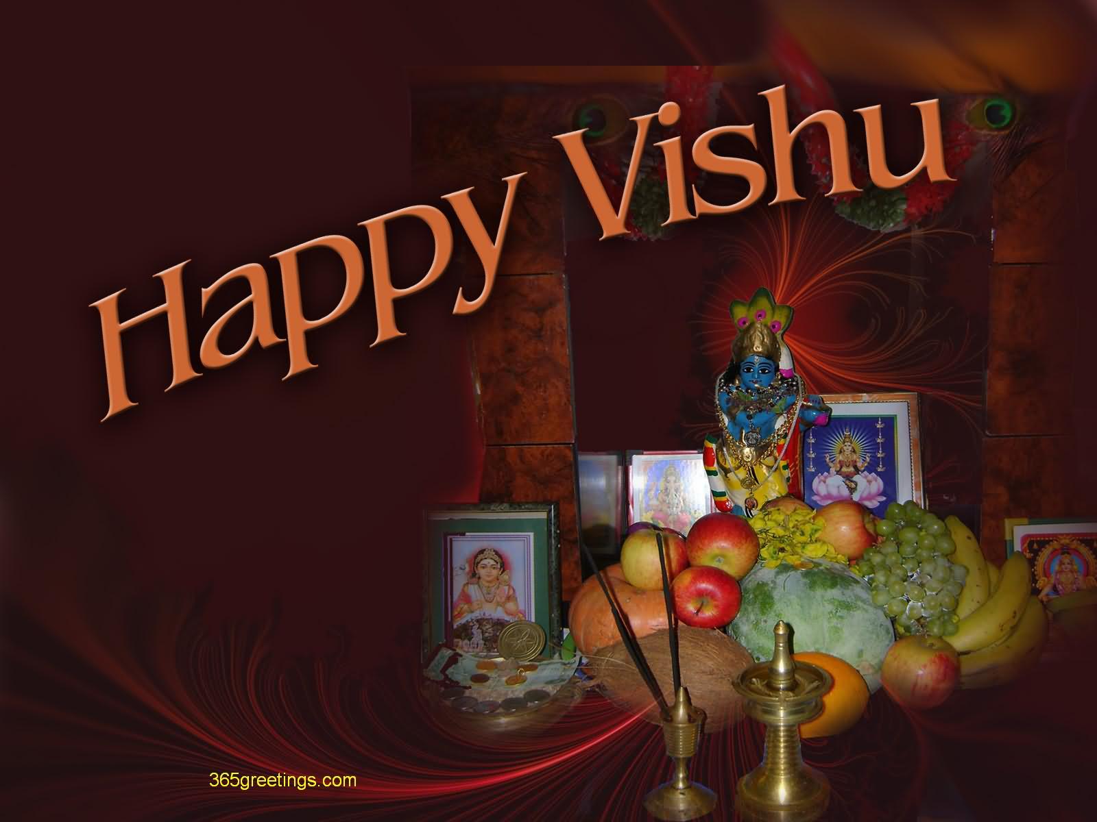 Happy Vishu Greetings HD Wallpaper