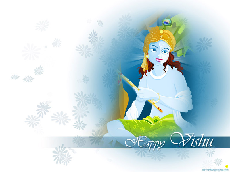 Happy Vishu Jai Shri Krishna