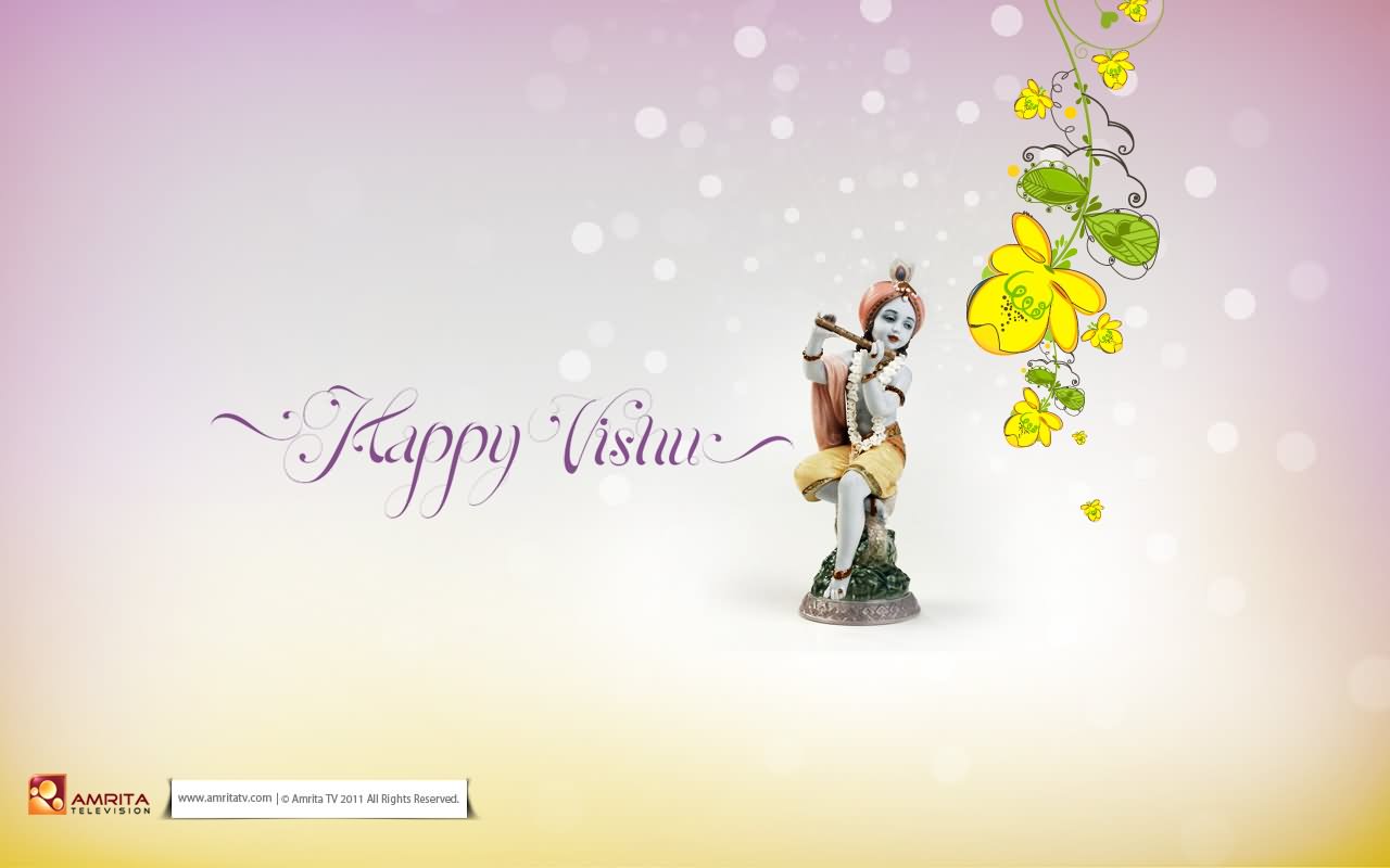 Happy Vishu Wishes Wallpaper