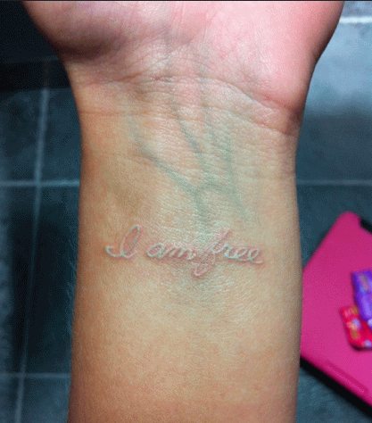 I Am Free - Simple Christian Tattoo Wrist