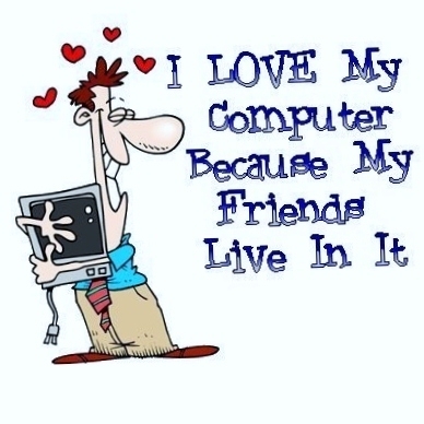 I Love My Computer Because My Friends Live In It Funny Poem Image