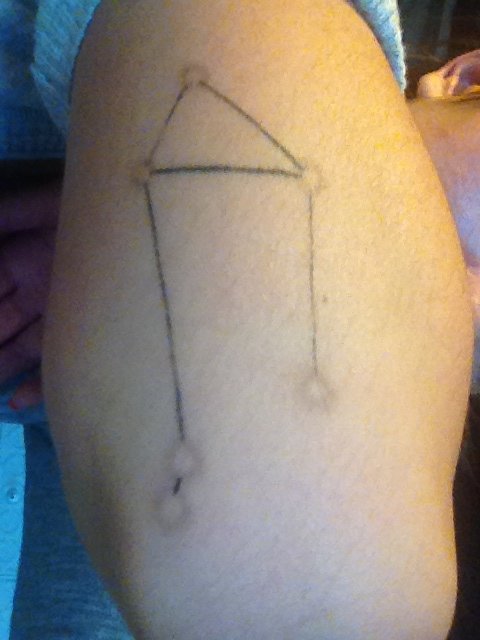 Libra Constellation Tattoo On Arm