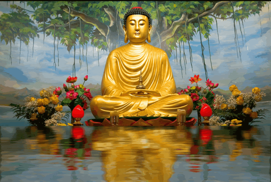 Lord Buddha Statue Happy Buddha Purnima