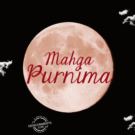 Magha Purnima Wishes Full Moon Animated Picture