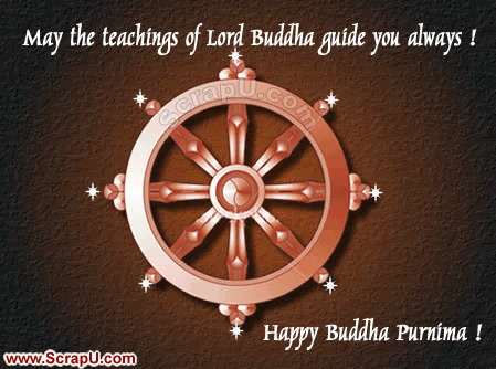 May The Teachings Of Lord Buddha Guide You Always Happy Buddha Purnima Glitter
