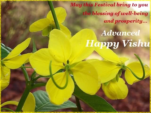 May This Festival Bring To You The Blessing Of Well Being And Prosperity Advanced Happy Vishu