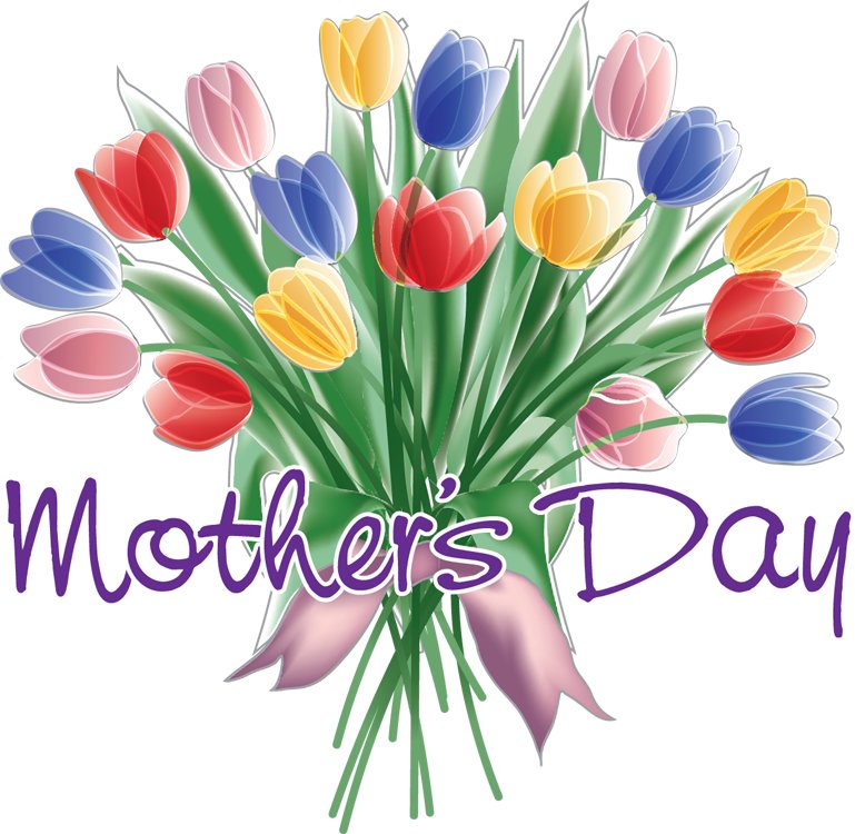 Mother’s Day Tulip Flowers Clipart