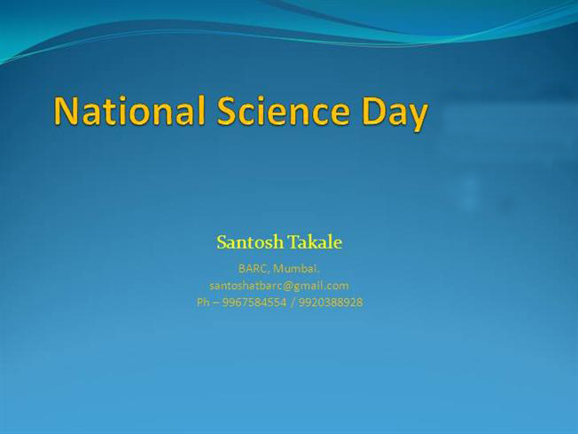 National Science Day Image