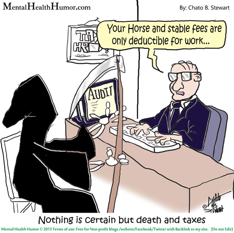Nothing Is Certain But Death And Taxes Funny Death Image