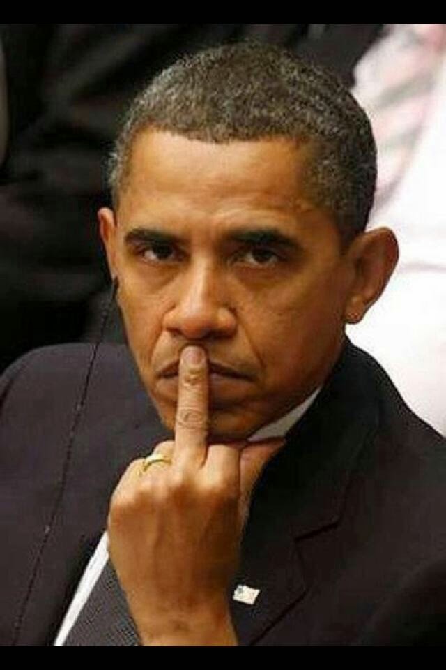 Obama Flip Off Funny Picture For Whatsapp
