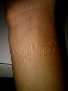 Only Hope - Christian Tattoo Design For Wrist