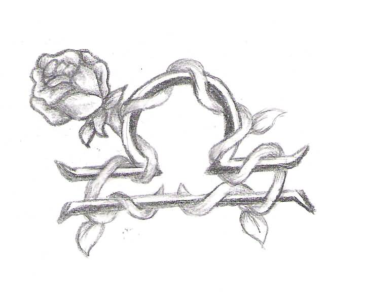 Rose Flower And Libra Zodiac Tattoo Design