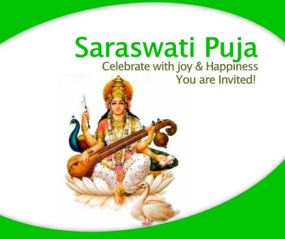 Saraswati Puja Celebrate With Joy & Happiness You Are Invited