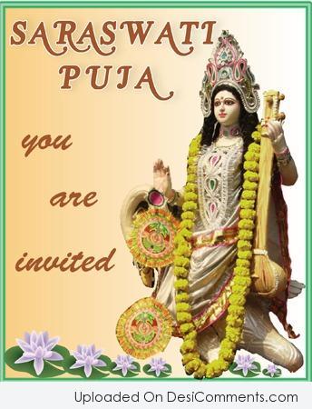 Saraswati Puja You Are Invited