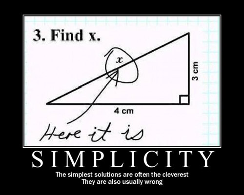 Simplicity Funny Motivational Picture