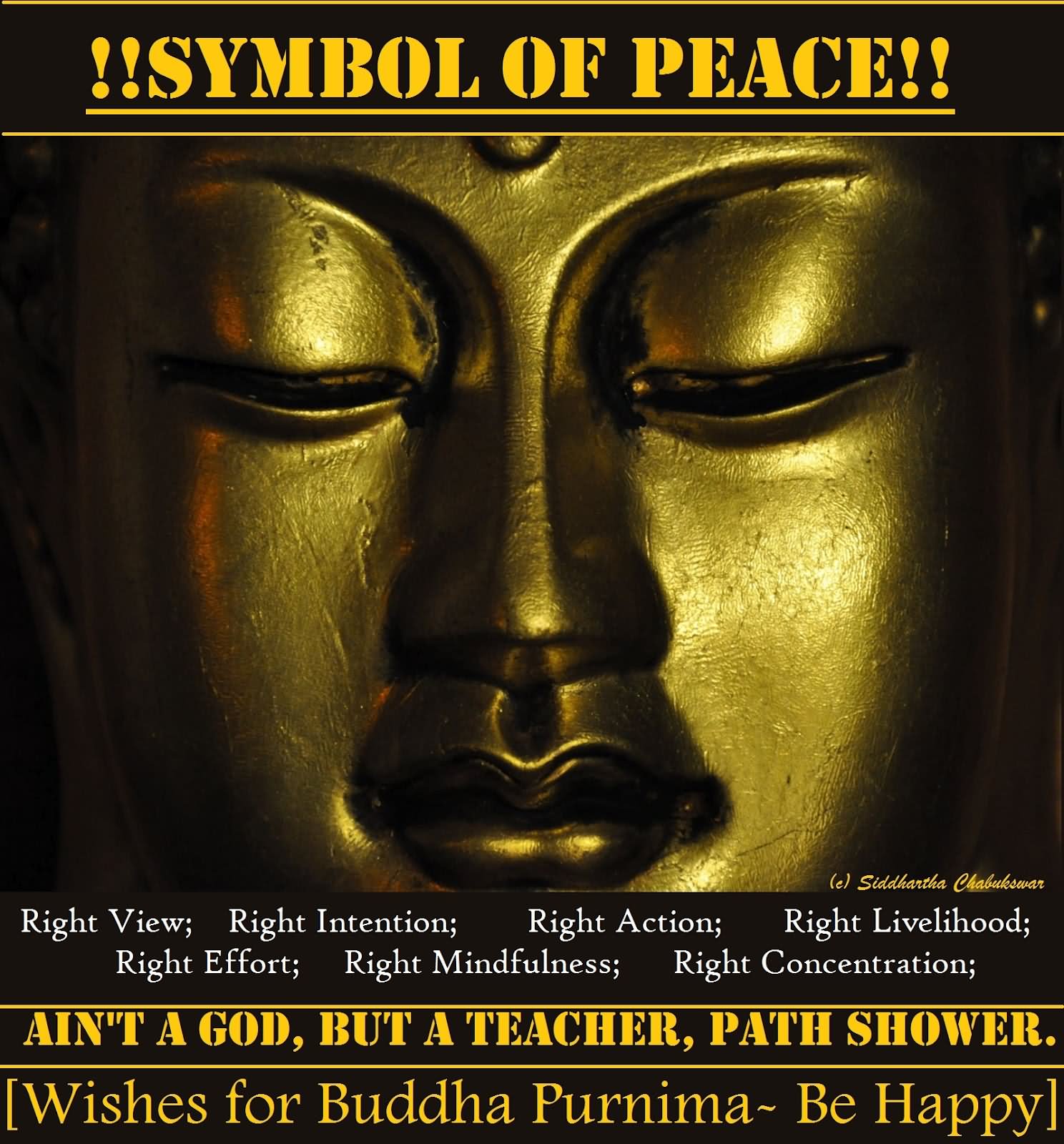 Symbol Of Peace Wishes For Buddha Purnima